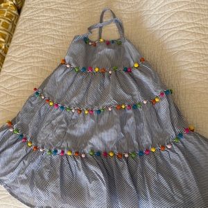 Striped Pom Pom dress